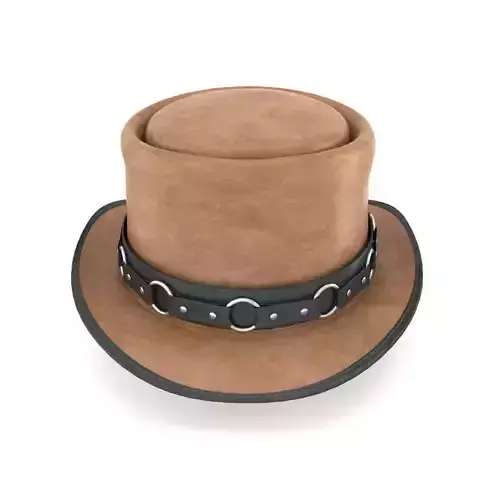 Western Top hat PECAN USA 3D model