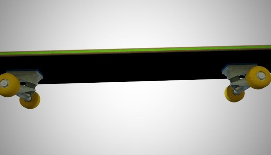 Skateboard design 3D model_10
