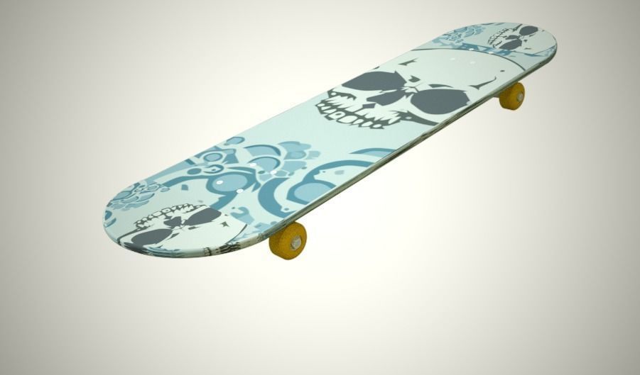 Skateboard design 3D model_7