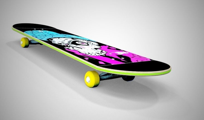 Skateboard design 3D model