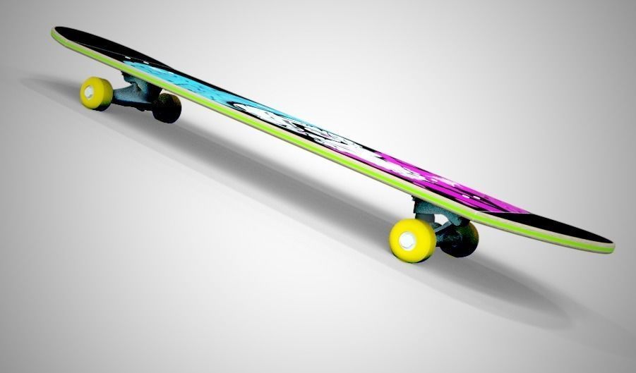 Skateboard design 3D model_5