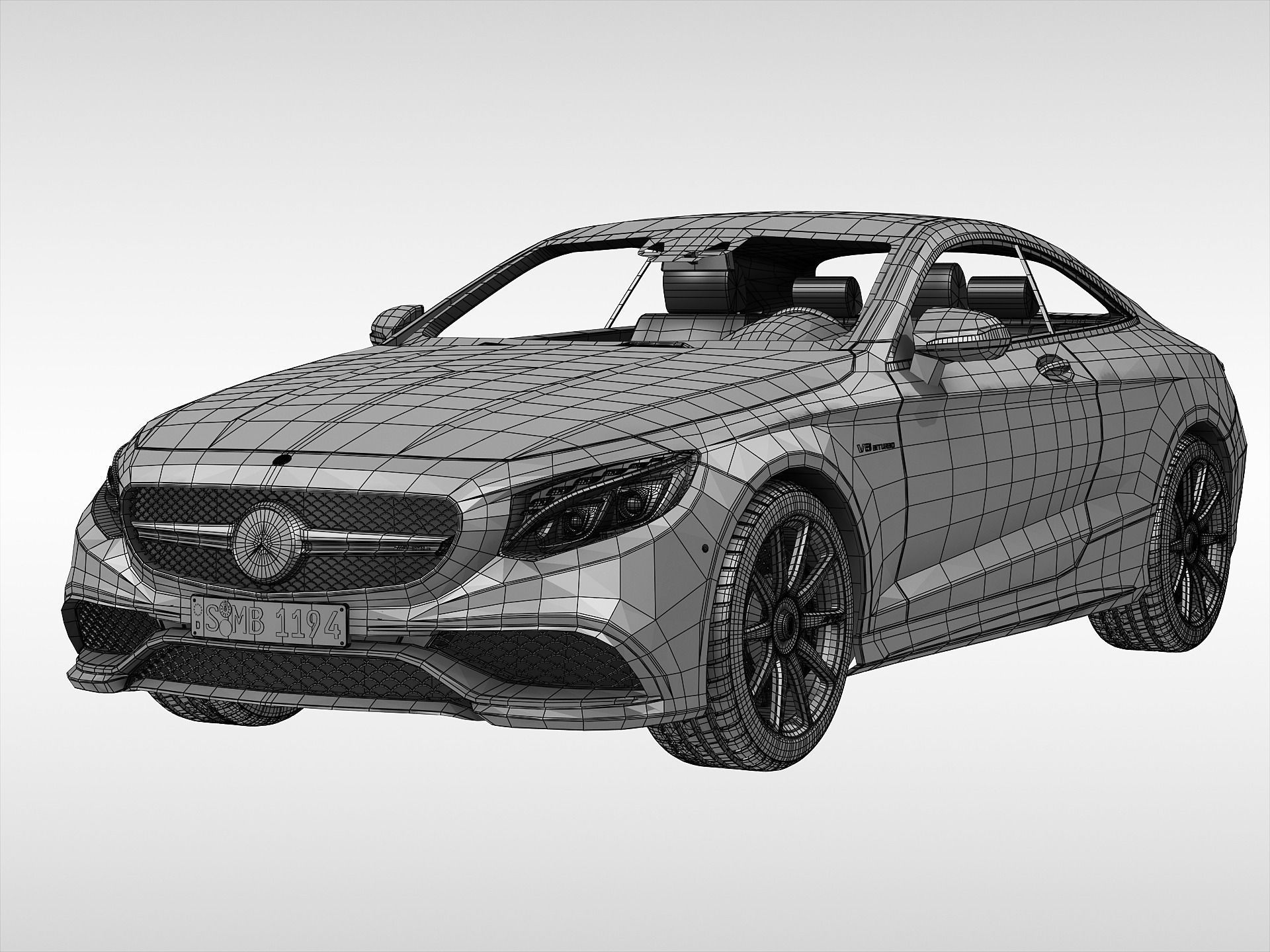 Mercedes Benz S63 AMG Coupe 2015 3D model_11