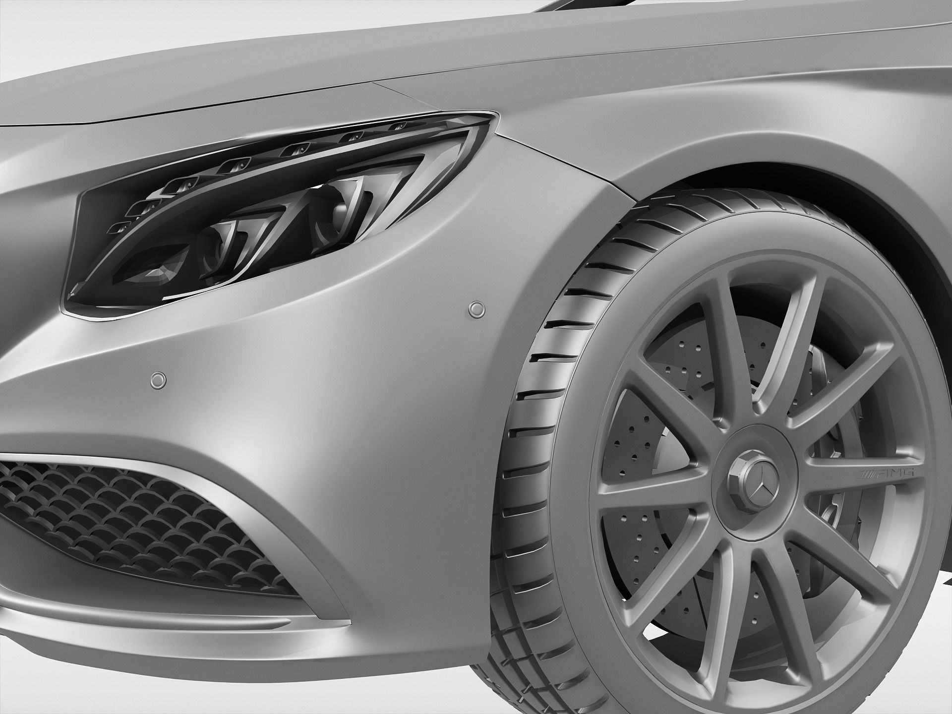 Mercedes Benz S63 AMG Coupe 2015 3D model_9
