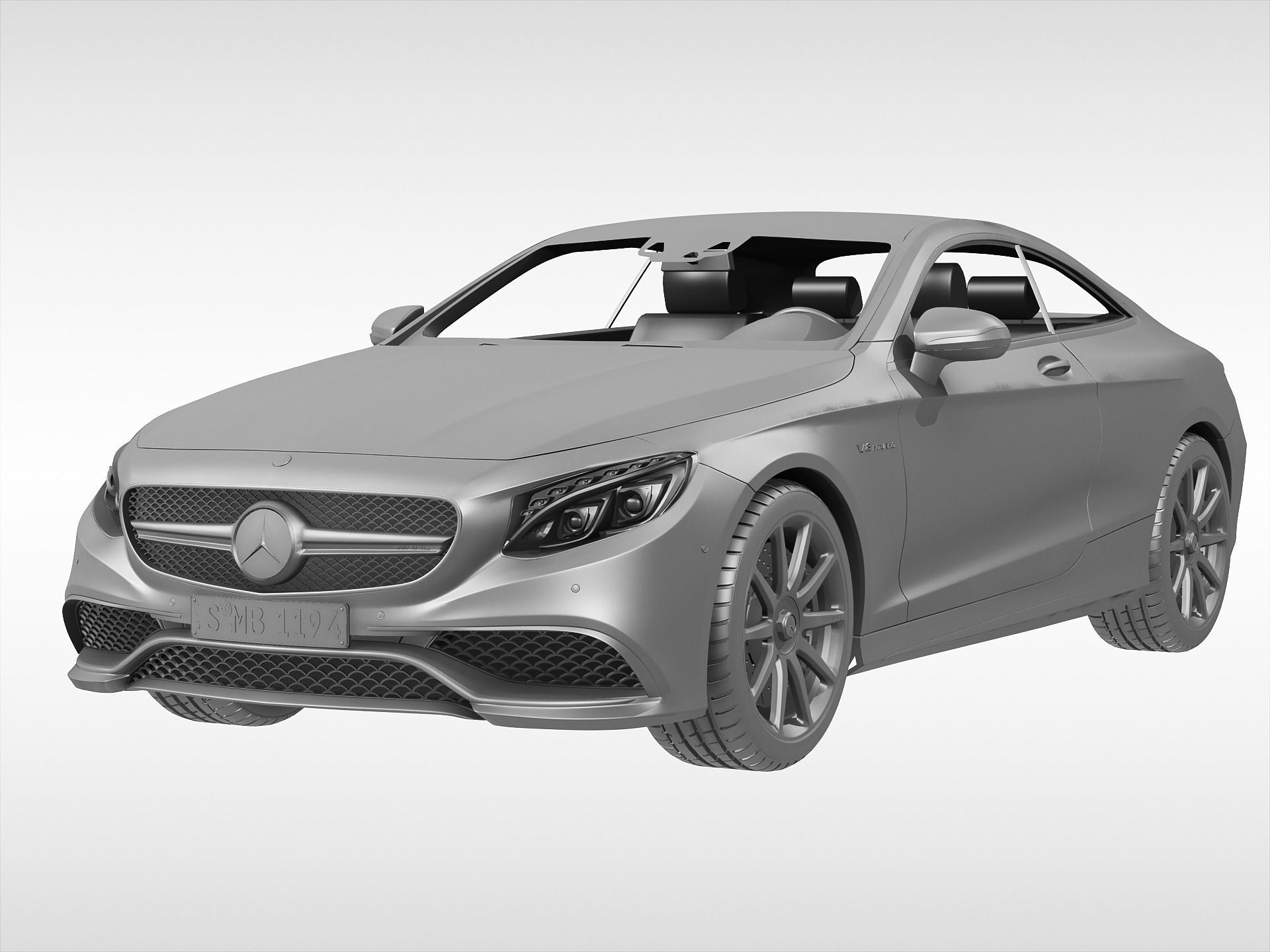 Mercedes Benz S63 AMG Coupe 2015 3D model_6