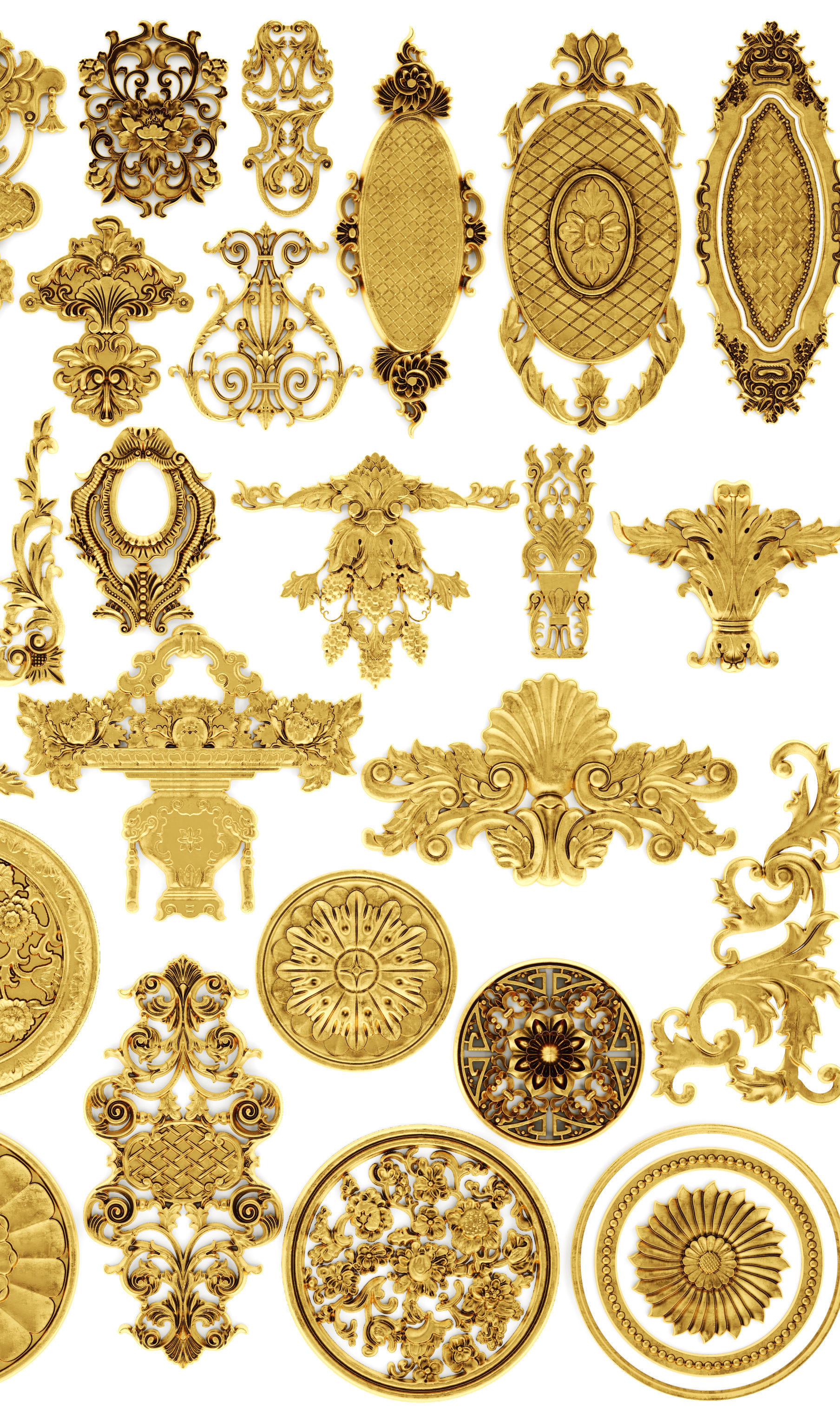 Cartouches SET 40 3D model_11