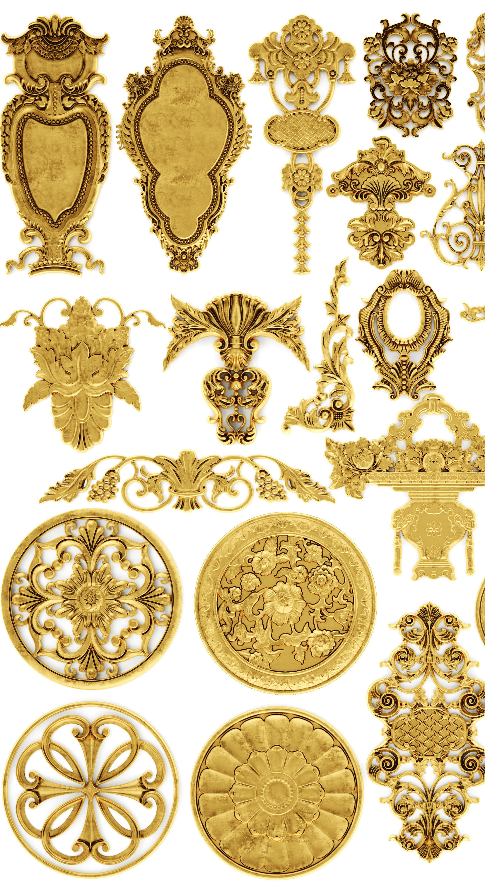 Cartouches SET 40 3D model_9