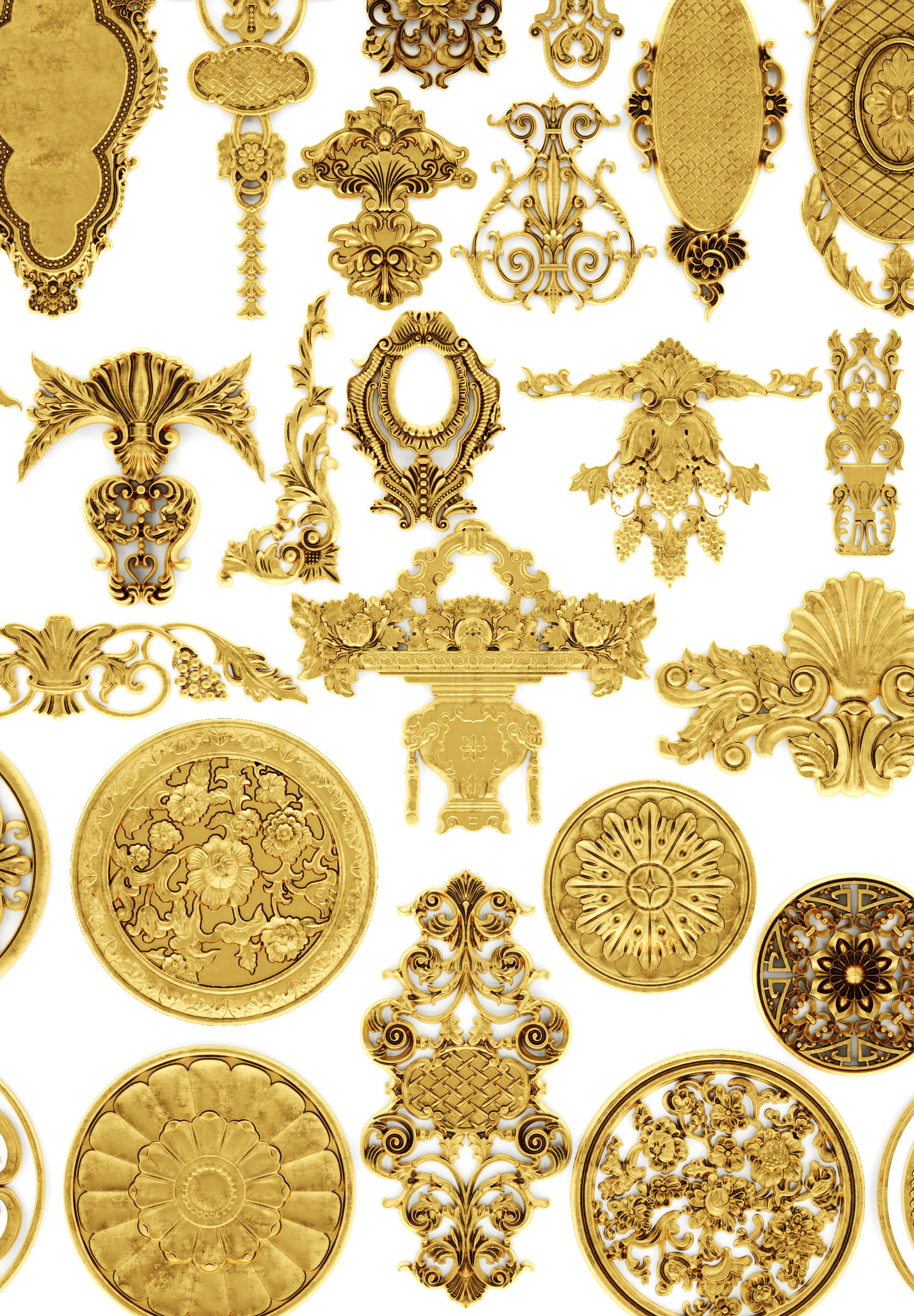 Cartouches SET 40 3D model_13