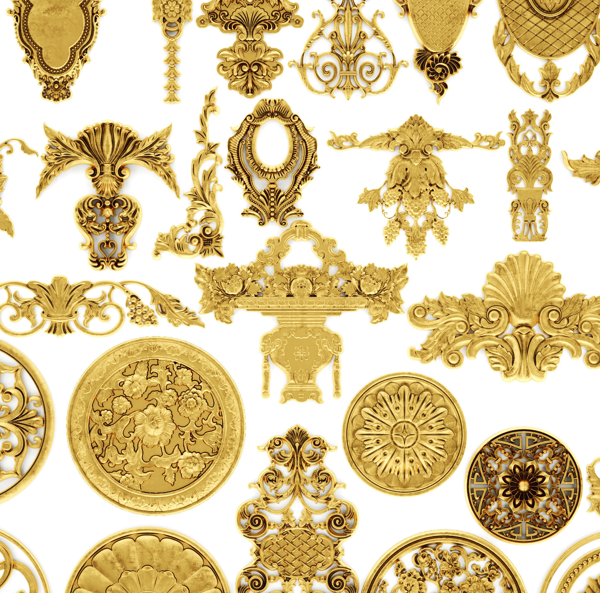 Cartouches SET 40 3D model_18