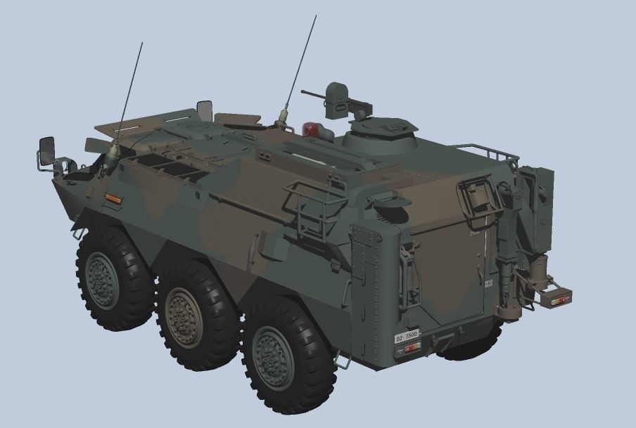 Japan Ground Self-Defense Force Chemical Protection Vehicles 3D model_3