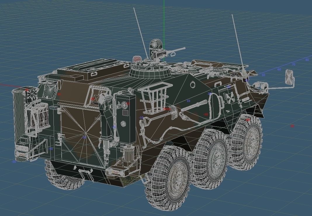 Japan Ground Self-Defense Force Chemical Protection Vehicles 3D model_6