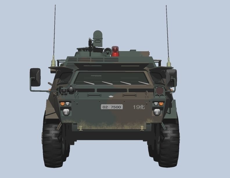 Japan Ground Self-Defense Force Chemical Protection Vehicles 3D model_4