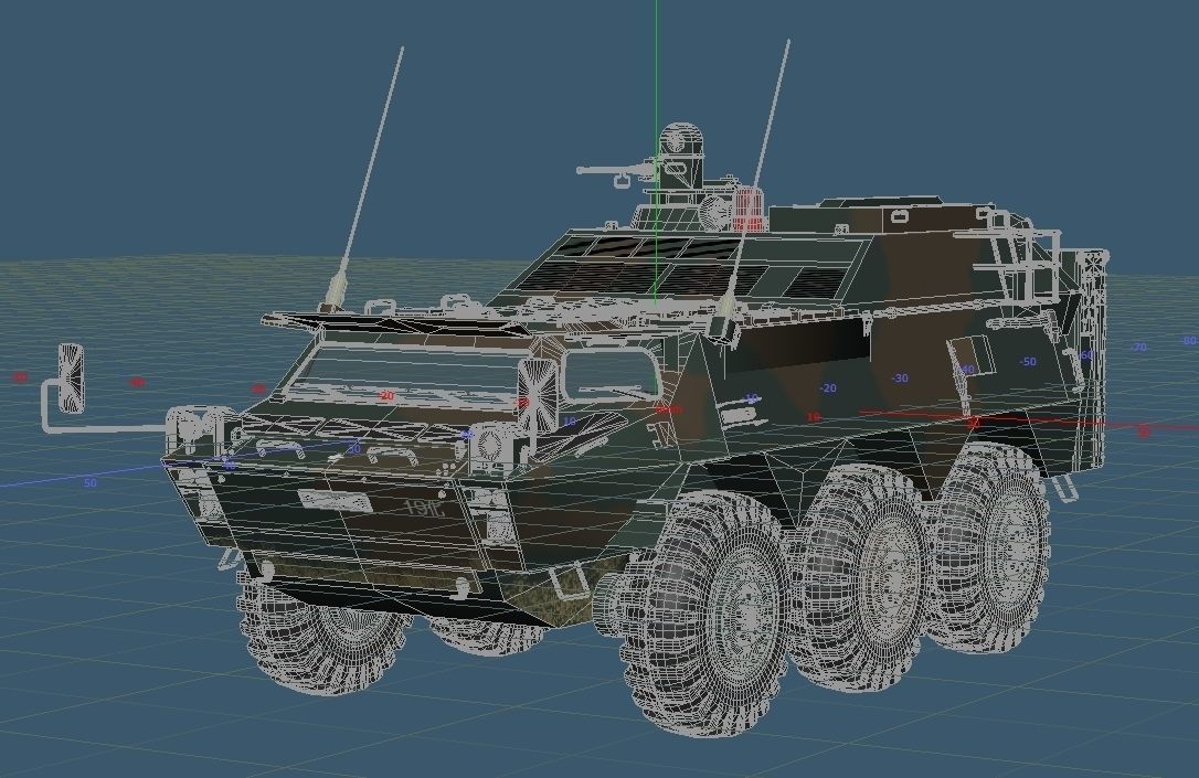 Japan Ground Self-Defense Force Chemical Protection Vehicles 3D model_5