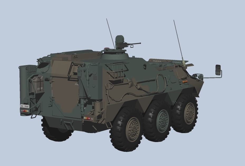 Japan Ground Self-Defense Force Chemical Protection Vehicles 3D model_1