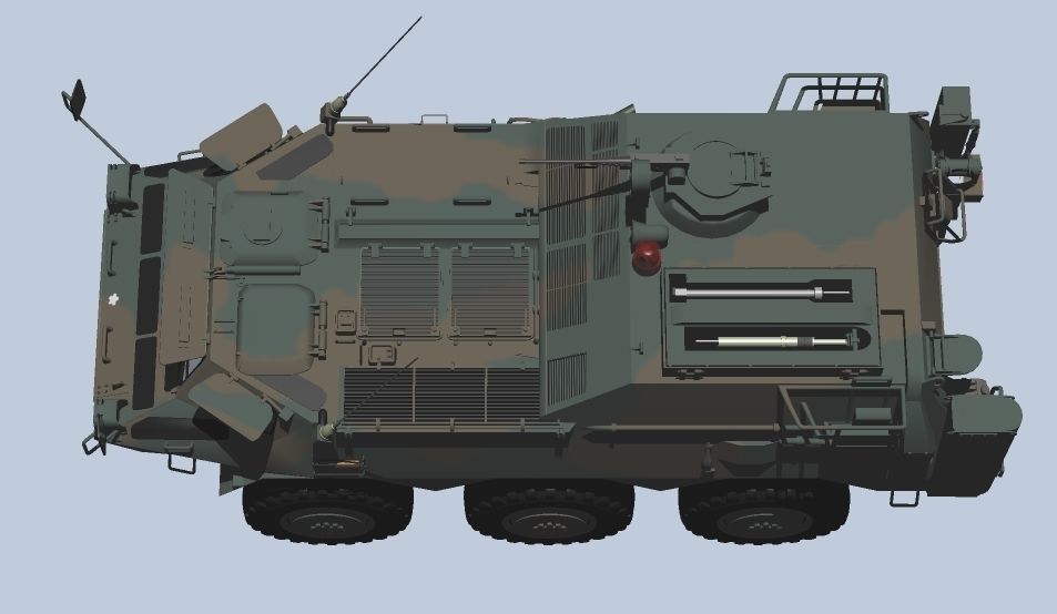 Japan Ground Self-Defense Force Chemical Protection Vehicles 3D model_2