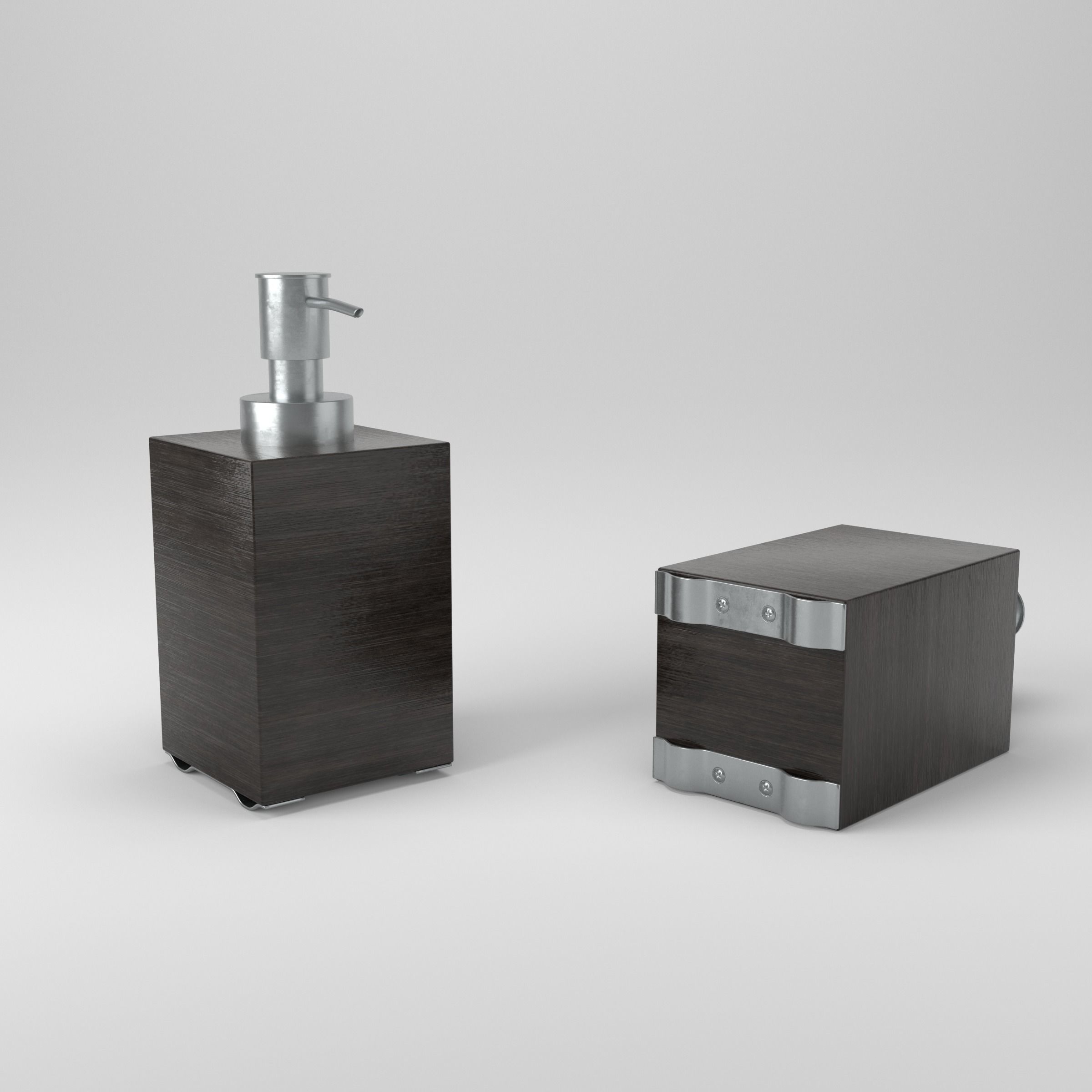 Soap Dispenser Low-poly 3D model_0