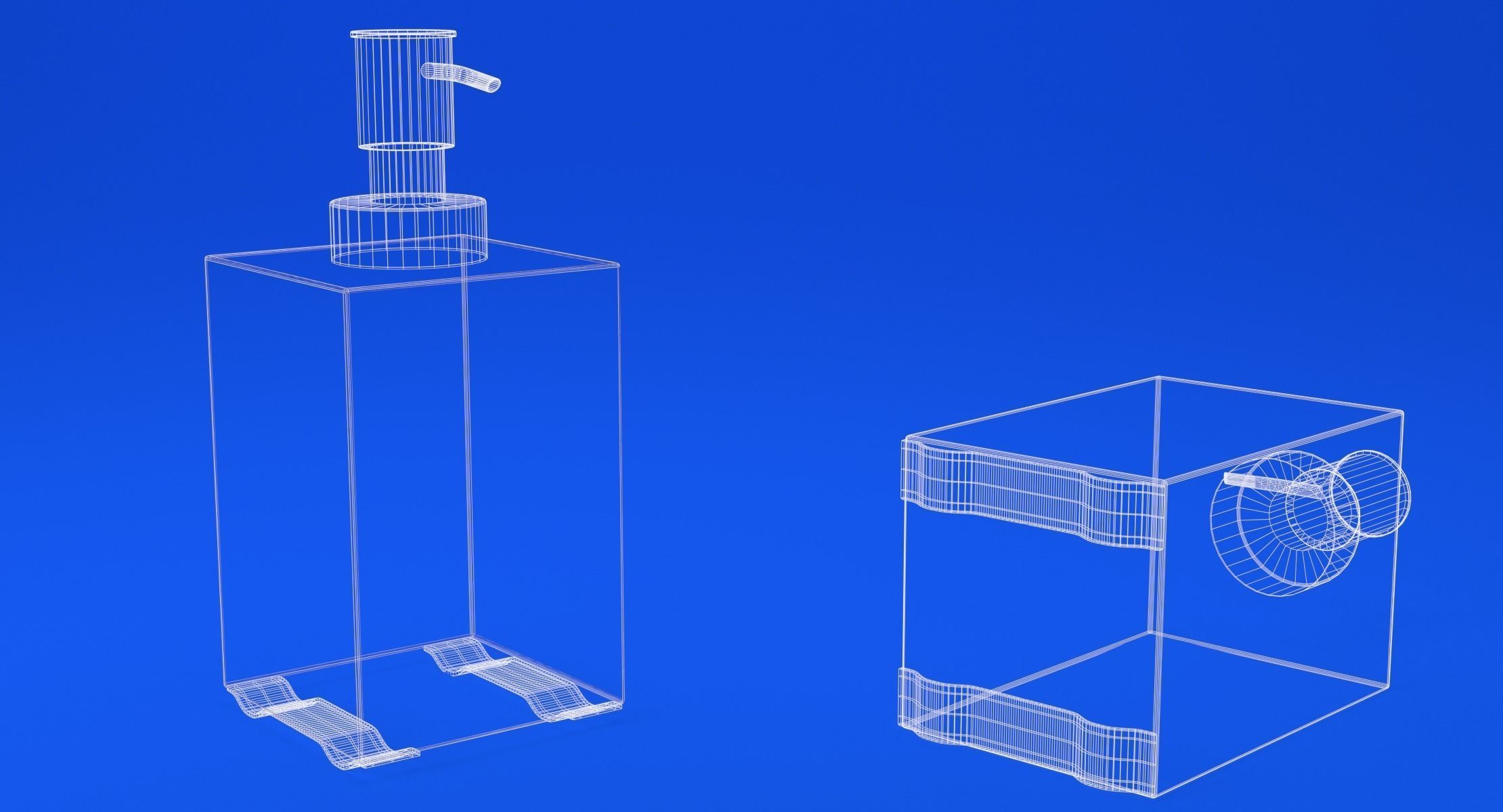 Soap Dispenser Low-poly 3D model_4