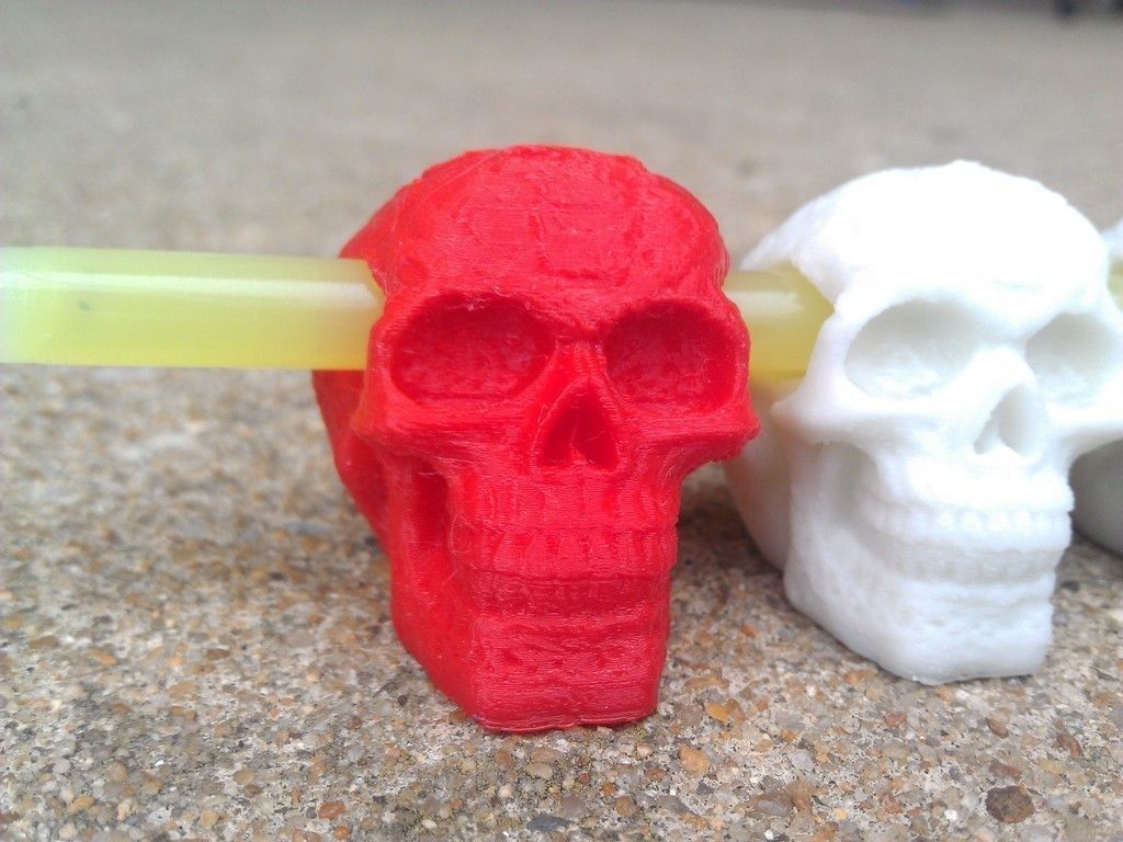 Celtic Skull Glowing Eyes Charm Free 3D print model_5