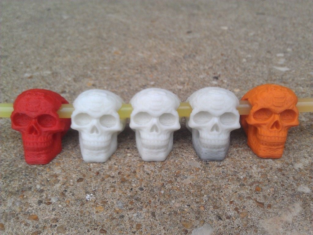 Celtic Skull Glowing Eyes Charm Free 3D print model_7