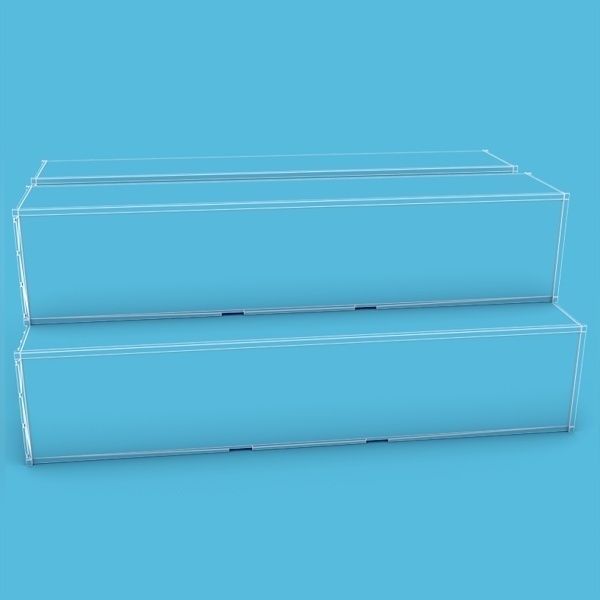 Container 40ft Low-poly 3D model_4