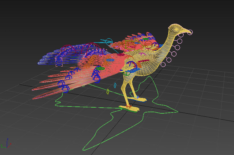 Houbara bustard 3D model_5