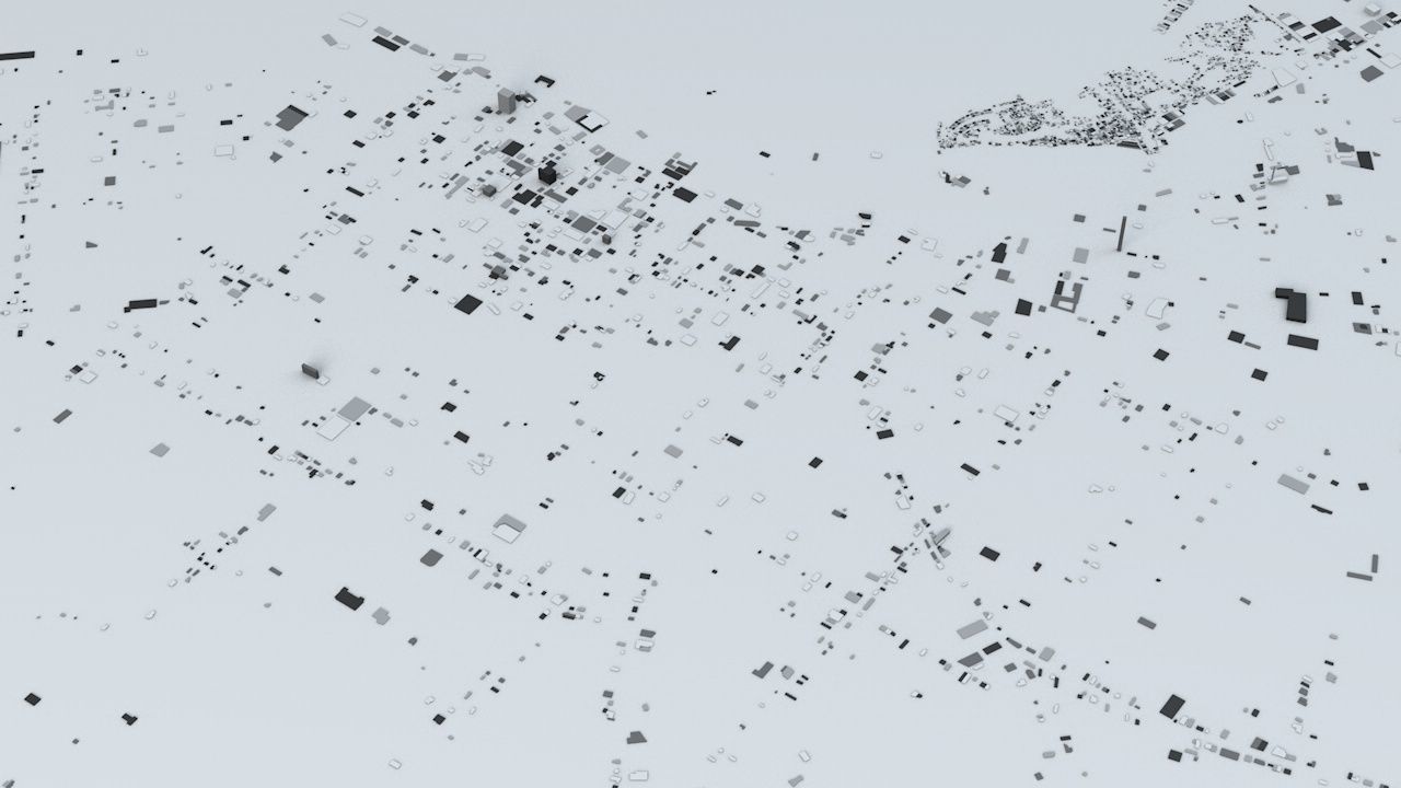 Asuncion Streets and Buildings 3D model_3