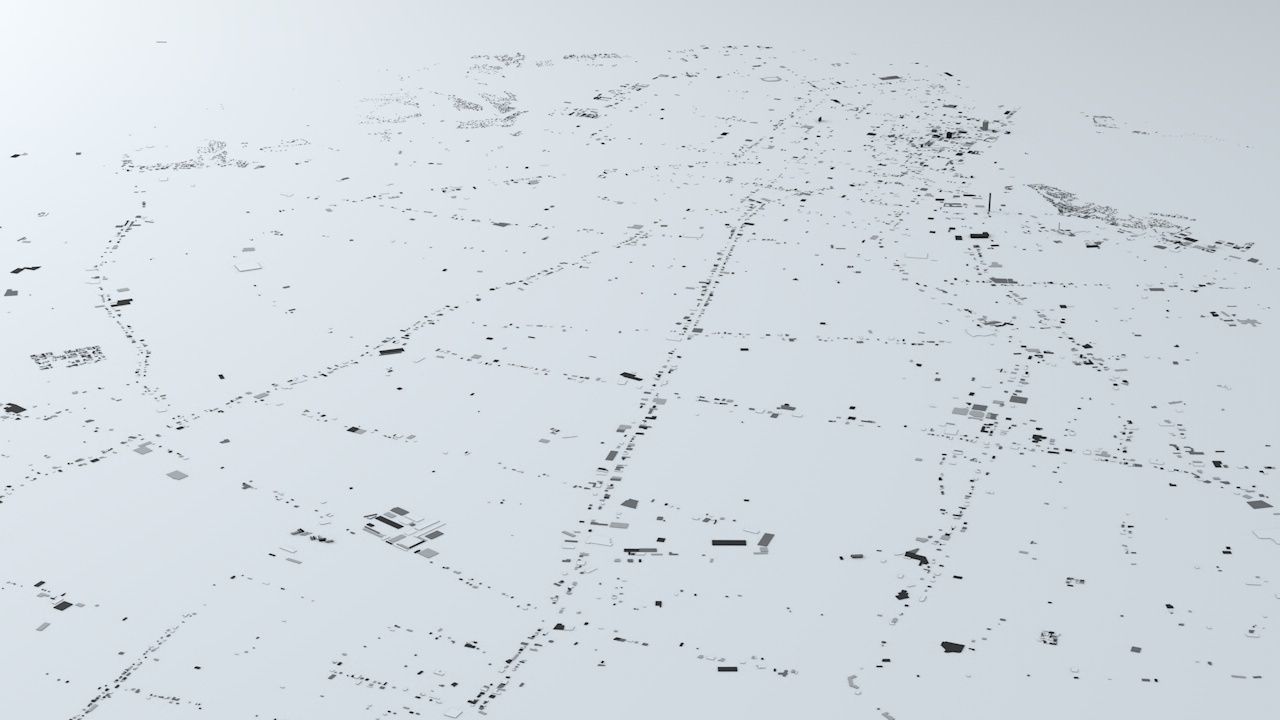 Asuncion Streets and Buildings 3D model_2