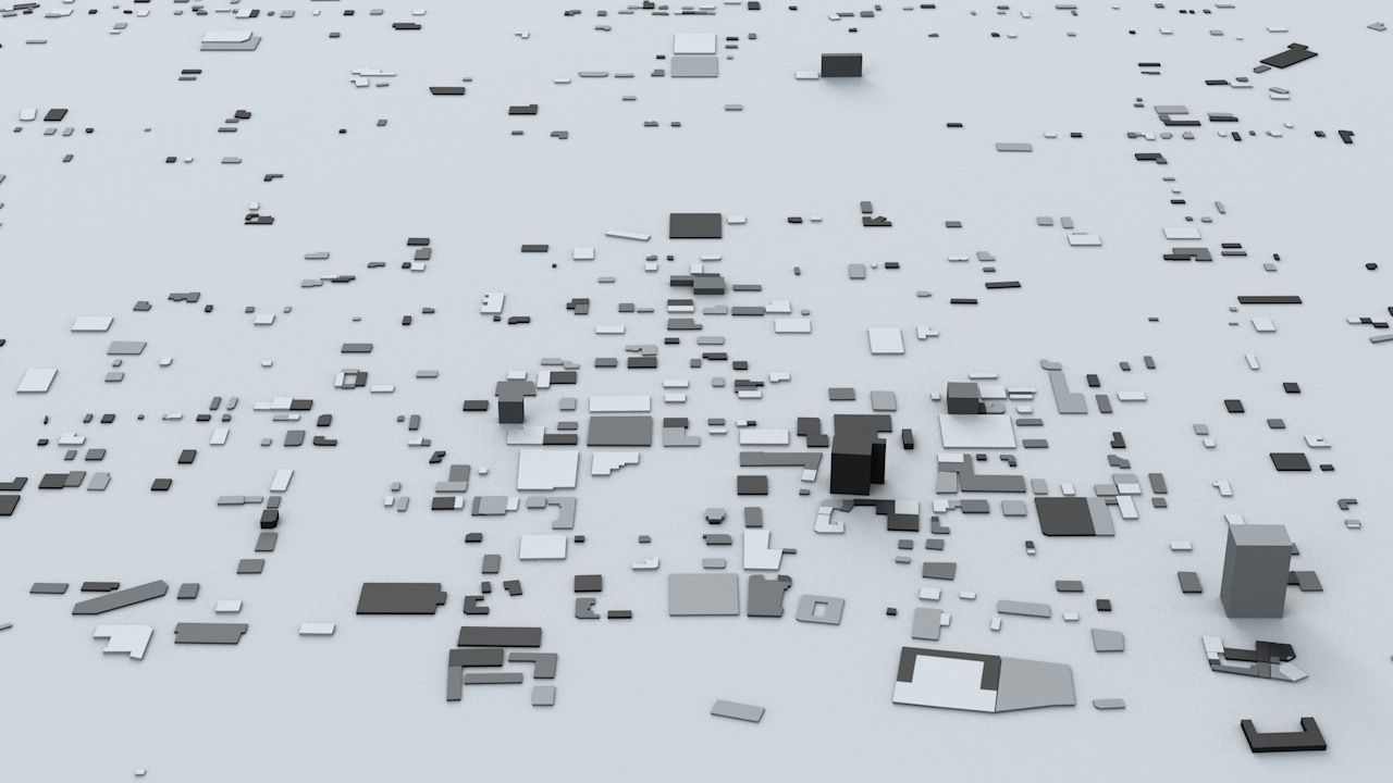 Asuncion Streets and Buildings 3D model_5