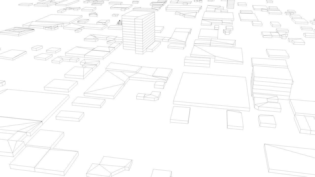 Asuncion Streets and Buildings 3D model_9