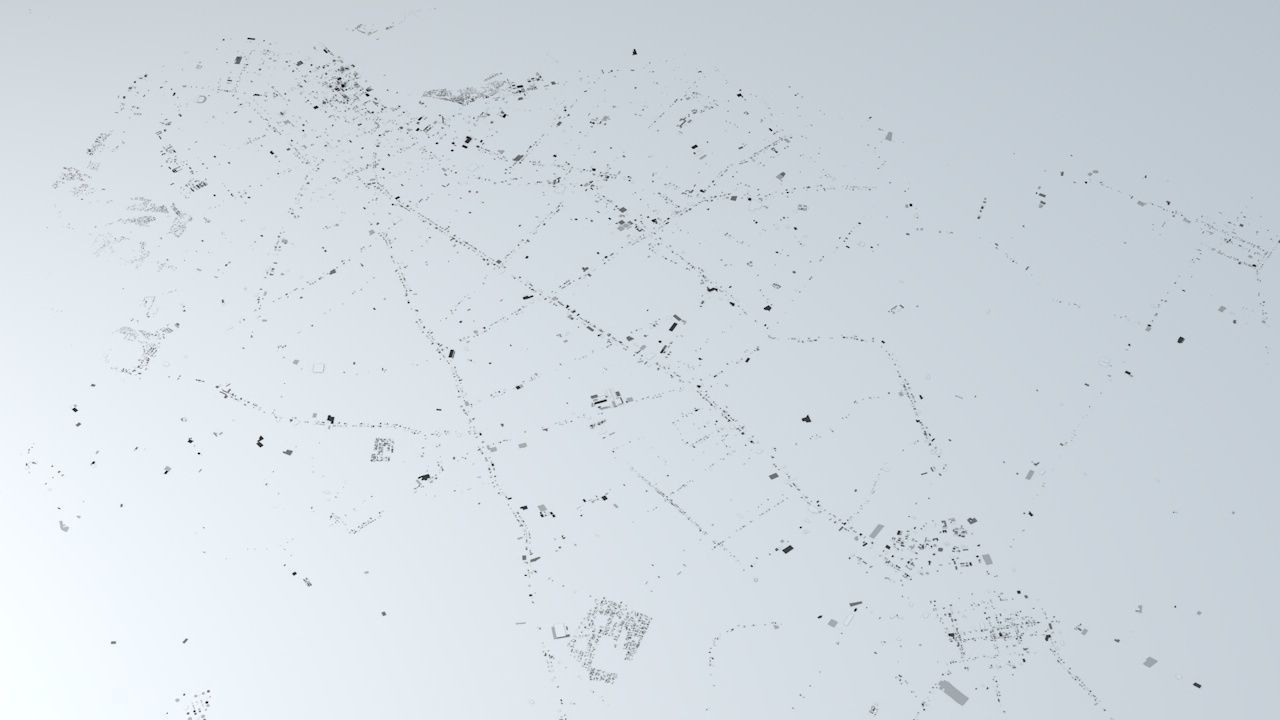 Asuncion Streets and Buildings 3D model_1