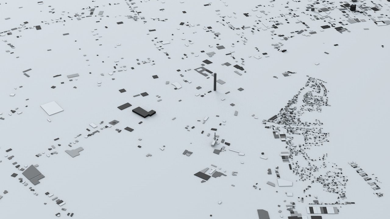 Asuncion Streets and Buildings 3D model_4