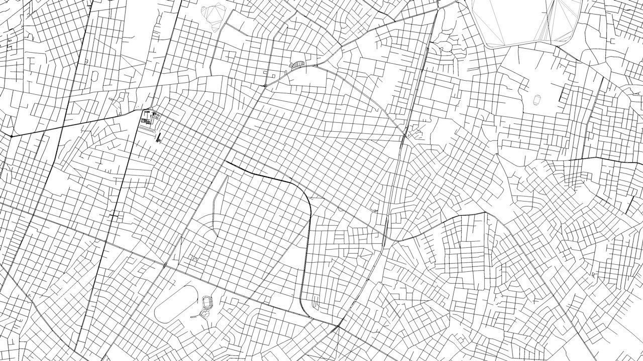 Asuncion Road Network and Streets 3D model_8