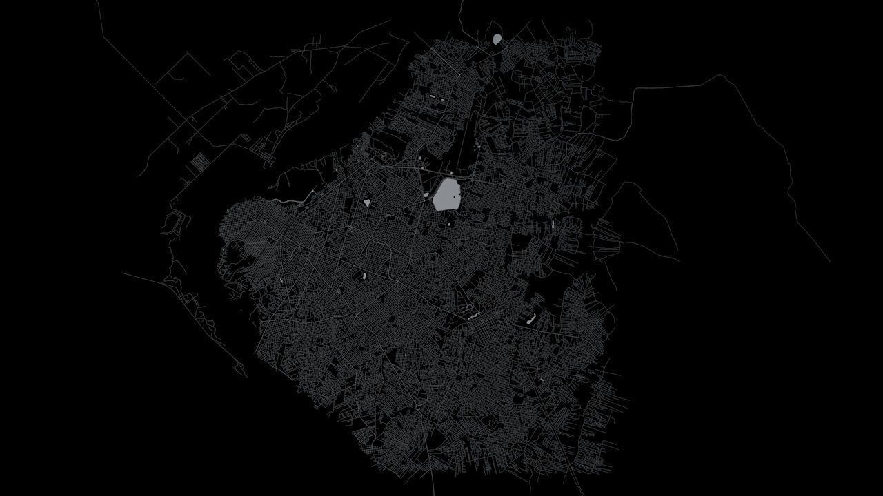 Asuncion Road Network and Streets 3D model_6