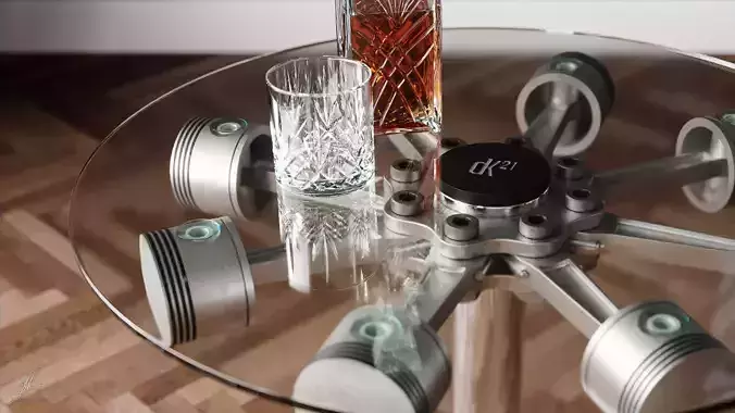 Piston Coffee Table 3D model