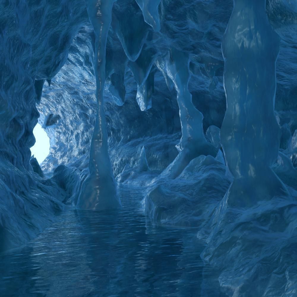 Ice Cave 3D model_2
