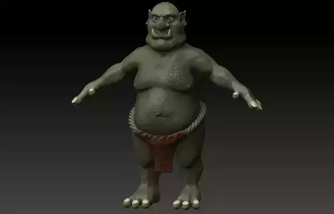 Rigged ogre