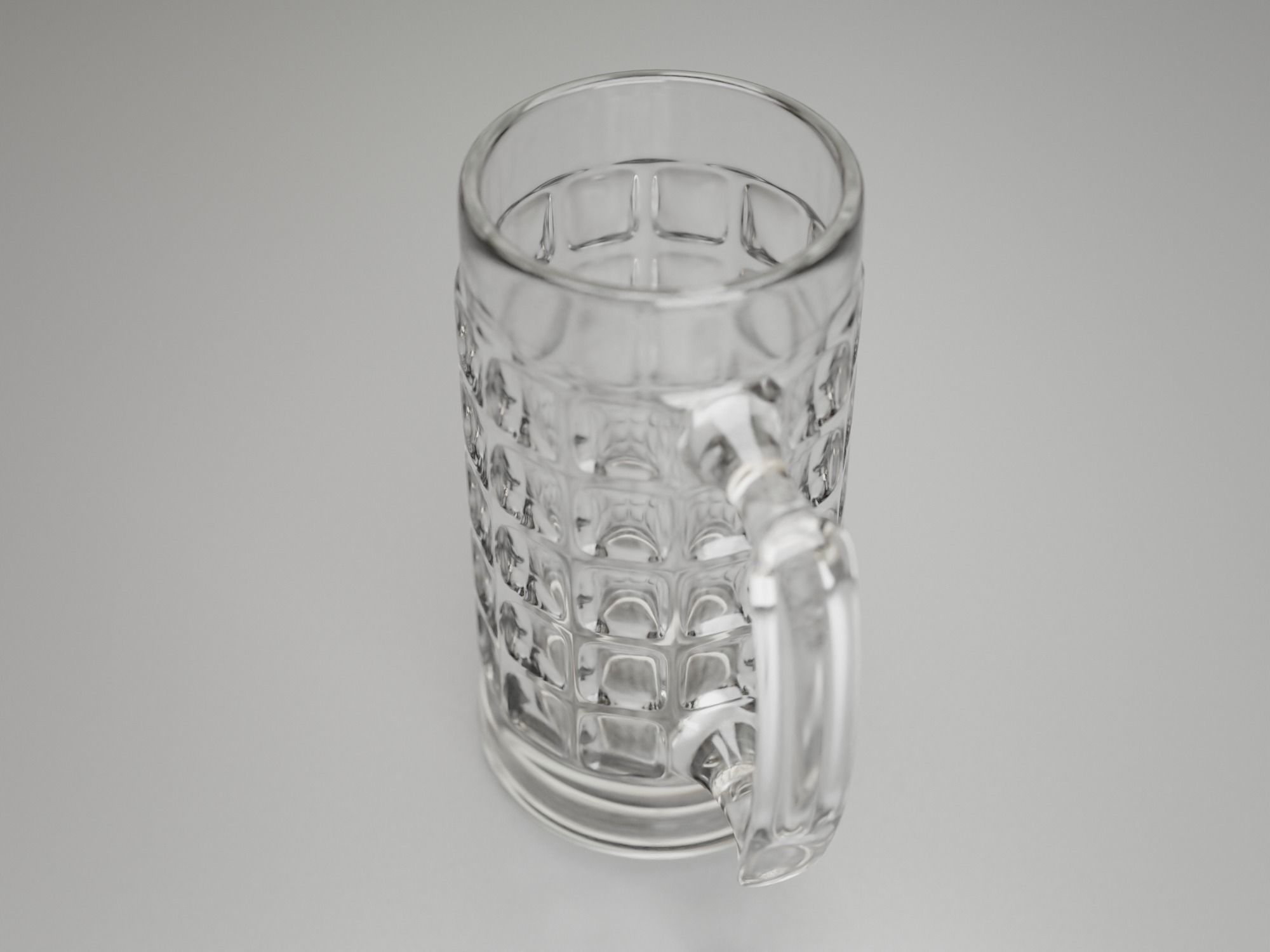 Dimpled Glass Beer Mug 3D model_4