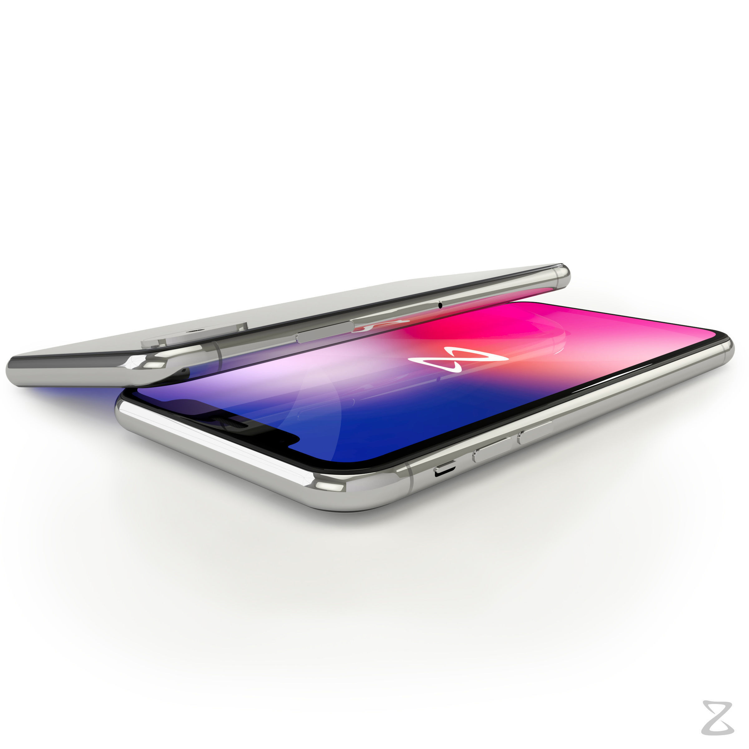 Apple iPhone X 3D model_2
