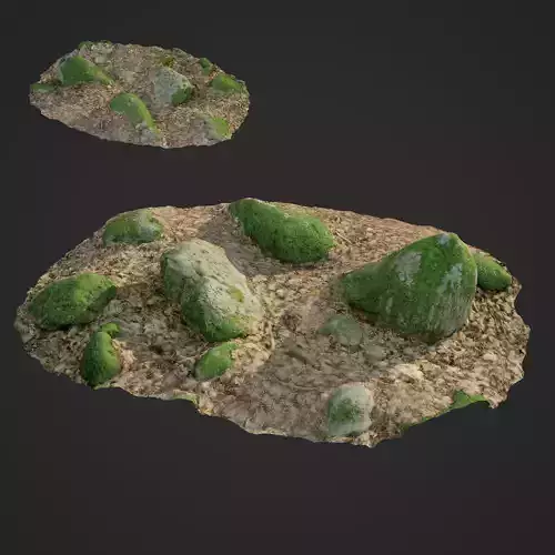 3d scanned nature stone 016