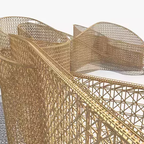 Roller Coaster 03 3D model