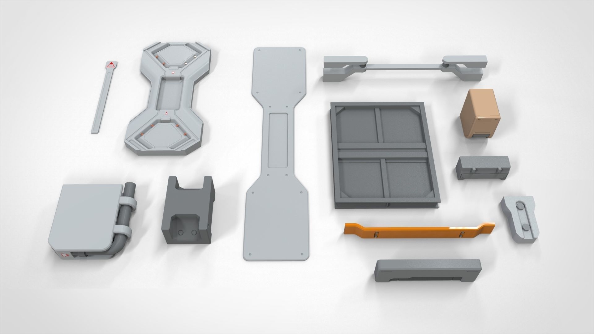 Sci-Fi architecture Elements collection 27 3D model_14