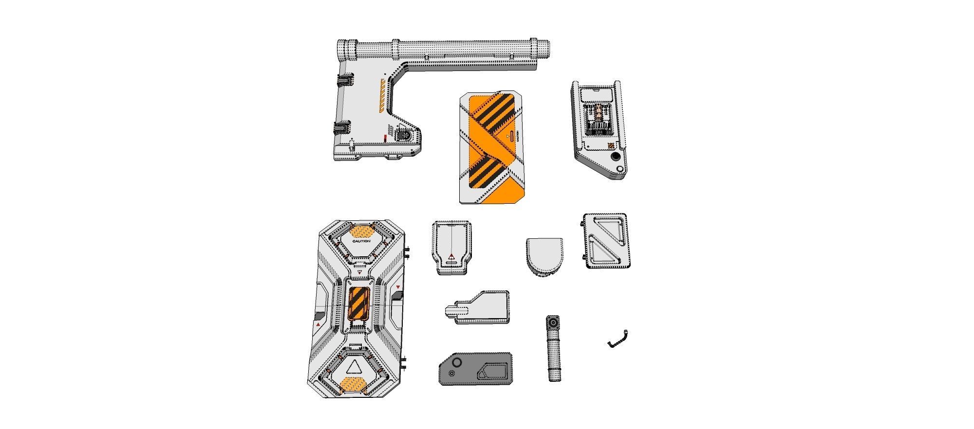 Sci-Fi architecture Elements collection 27 3D model_31