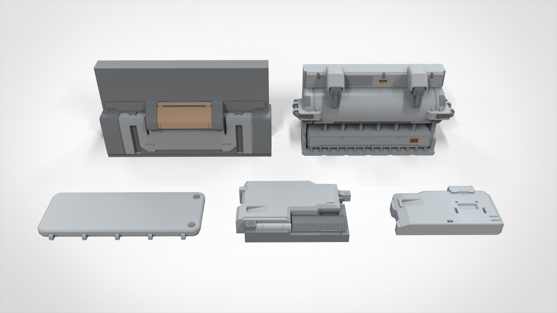 Sci-Fi architecture Elements collection 27 3D model_11