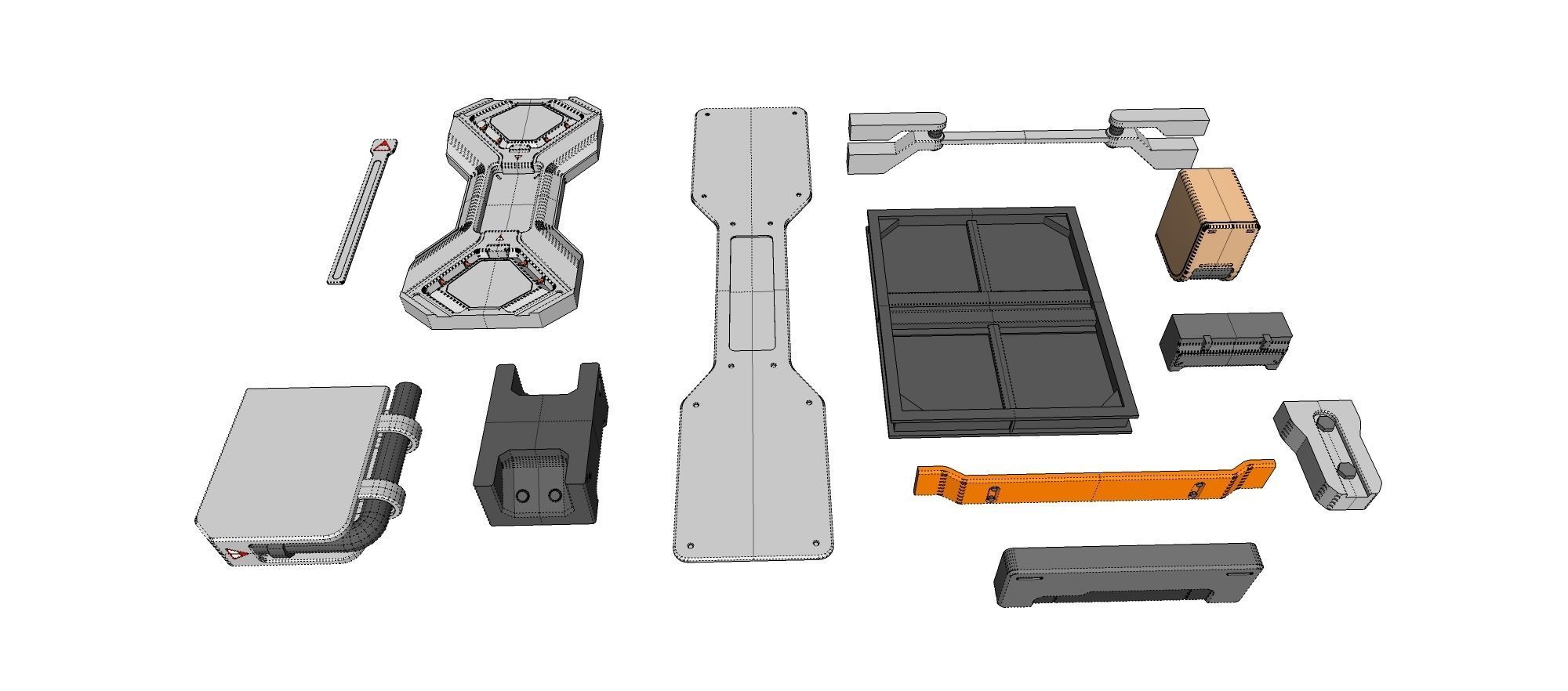 Sci-Fi architecture Elements collection 27 3D model_29