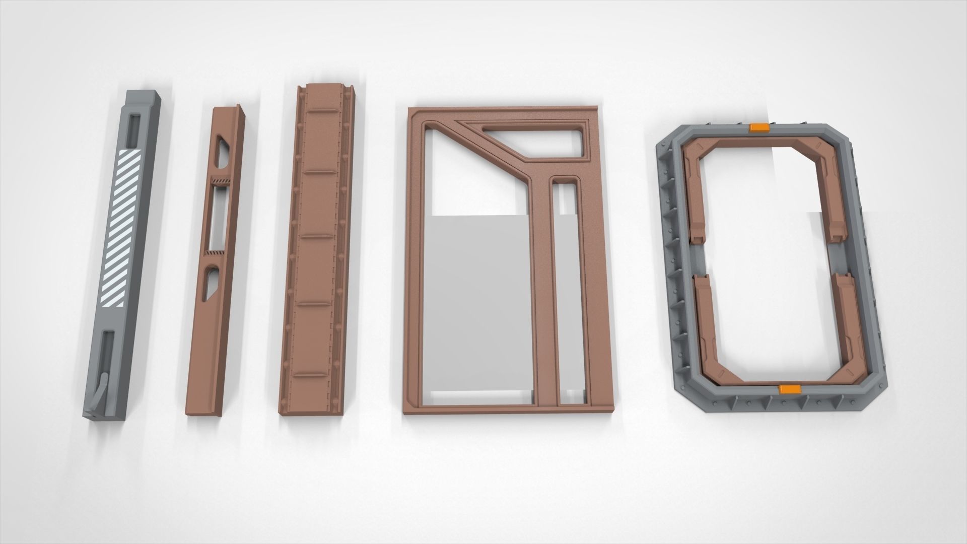 Sci-Fi architecture Elements collection 27 3D model_10