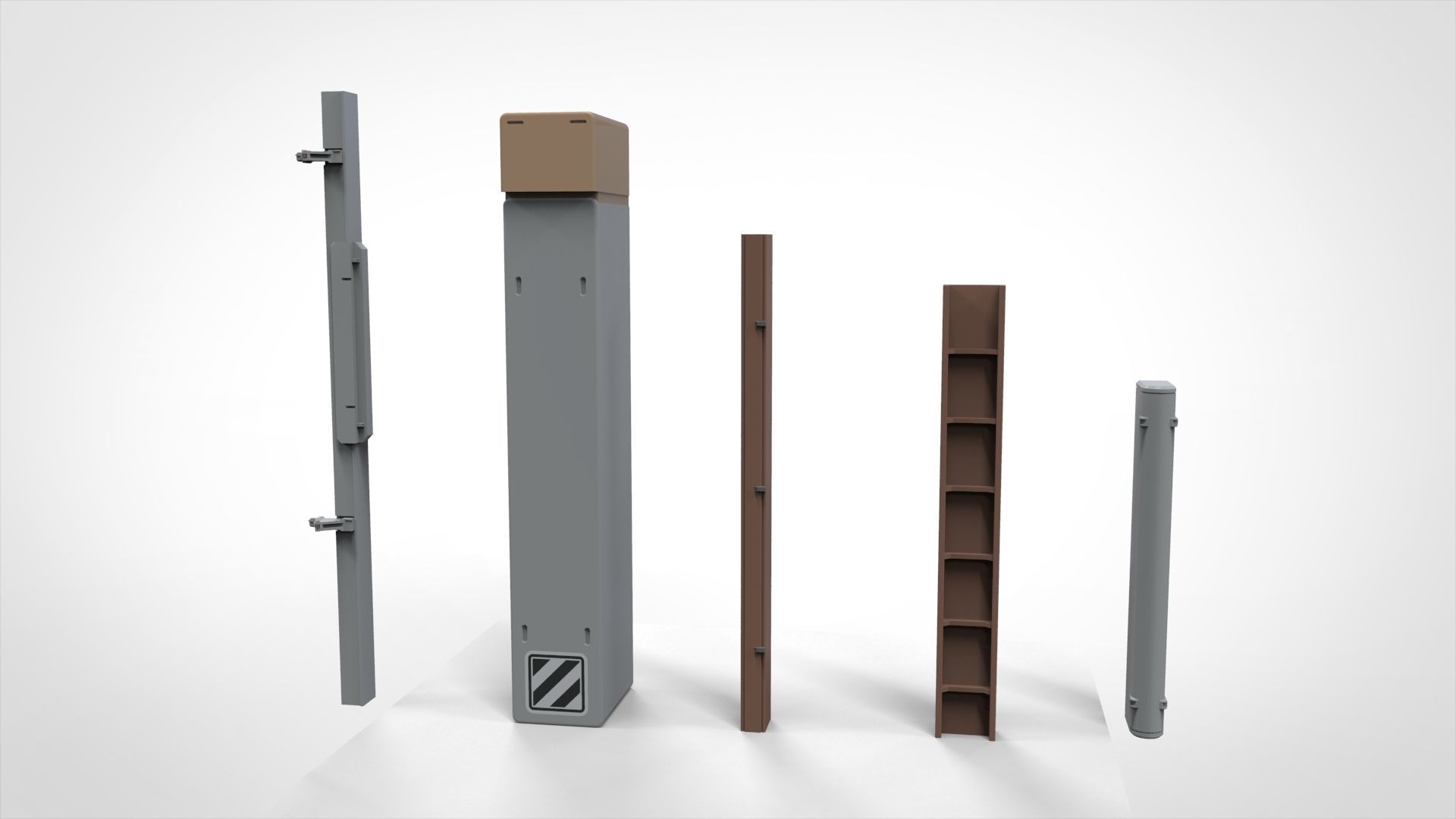 Sci-Fi architecture Elements collection 27 3D model_4