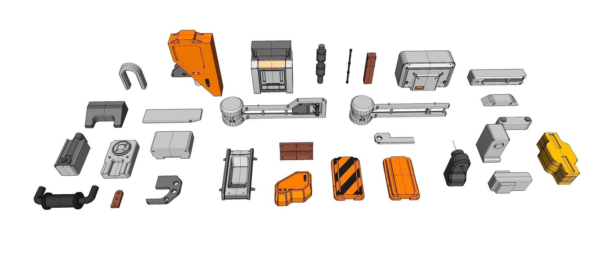 Sci-Fi architecture Elements collection 27 3D model_30