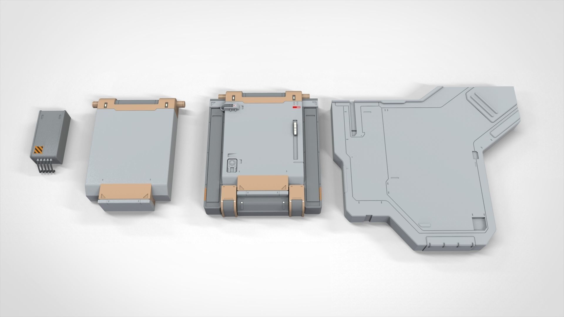 Sci-Fi architecture Elements collection 27 3D model_8