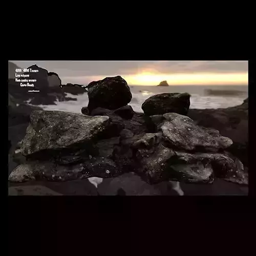 rocks rock Low-poly 3D model