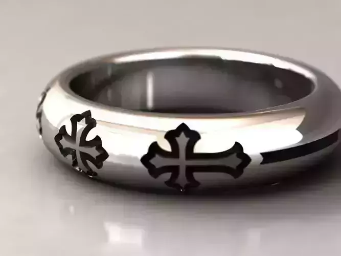 kengkod23 cross wedding ring