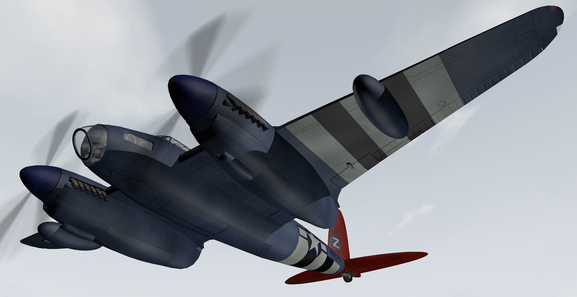 DeHavilland Mosquito PR Mk-16 - USAF 3D model_8